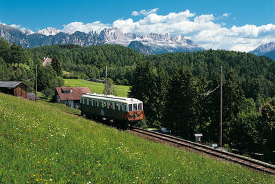 Ritten Railway with Rosengarten